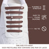 Brown Tieless Silicone No-Tie Shoelaces — view 5
