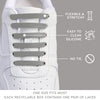 Grey Tieless Silicone No-Tie Shoelaces — view 5