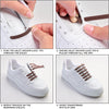 Brown Tieless Silicone No-Tie Shoelaces — view 6