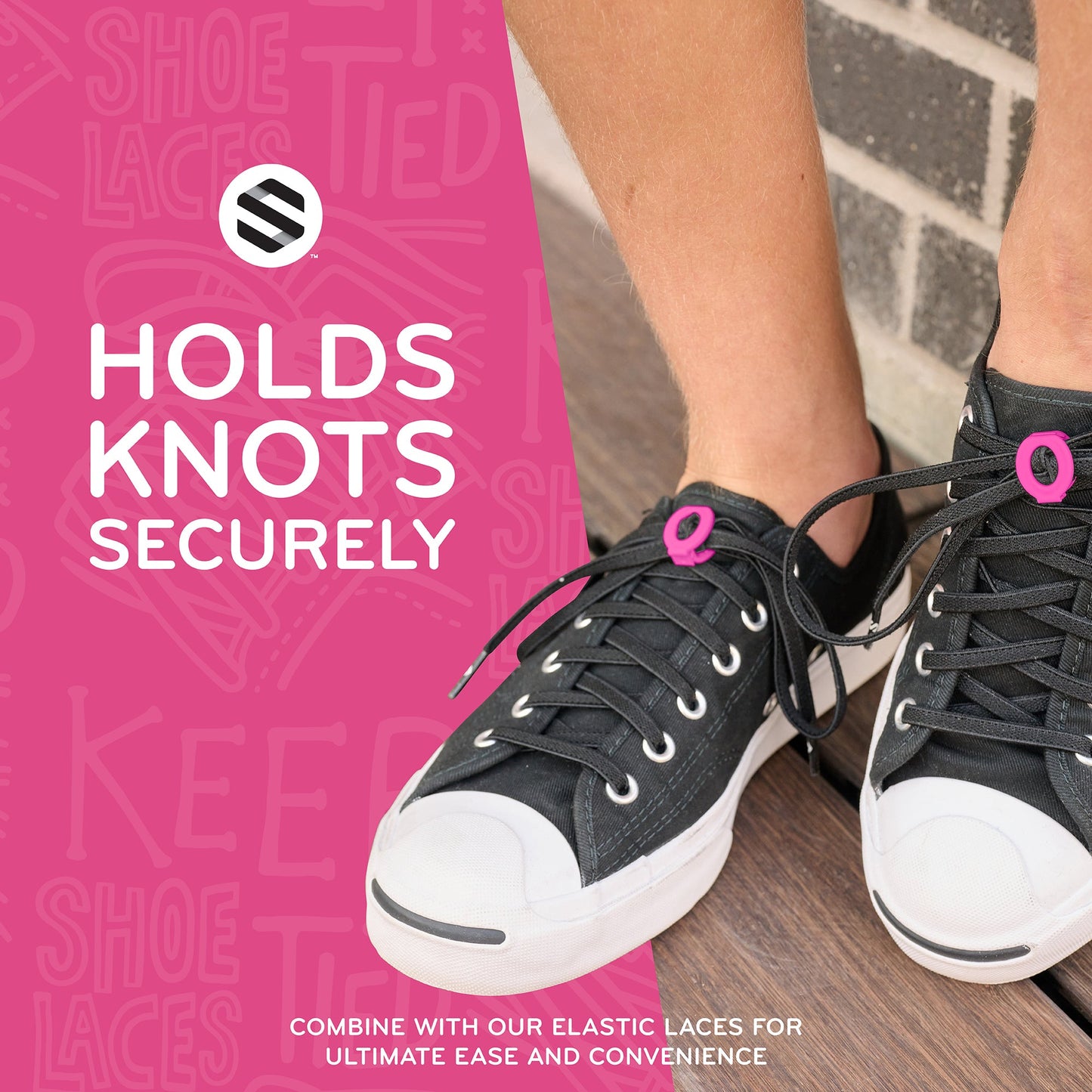 Pink Knot Bow Clips Shoelace Accessory — view 6