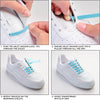 Light Blue Tieless Silicone No-Tie Shoelaces — view 6