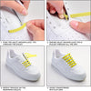 Yellow Tieless Silicone No-Tie Shoelaces — view 6