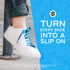 Neon Blue Flat No-Tie Elastic Shoelaces — view 7