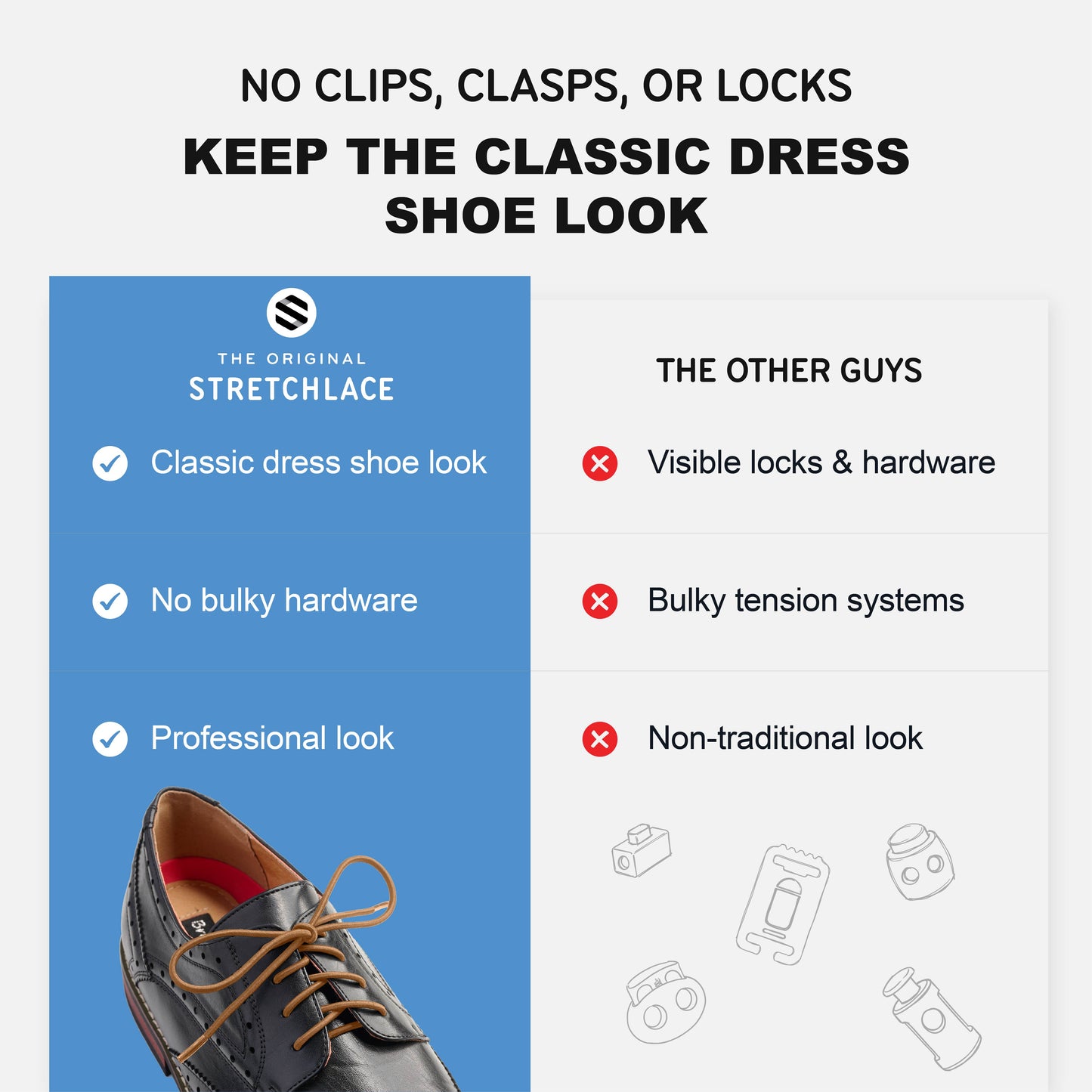 Round Elastic Dress Shoelaces