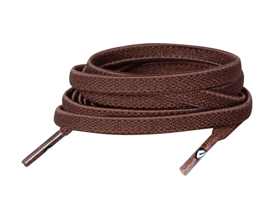 Extra Flat Brown Elastic Shoe Lace