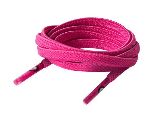 Extra Flat Neon Pink Elastic Shoe Lace