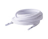 White Flat Single No-Tie Elastic Shoelace