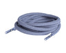 Grey Round Single No-Tie Elastic Shoelace