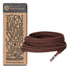 Brown Flat No-Tie Elastic Shoelaces