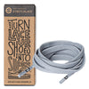 Light Grey Flat No-Tie Elastic Shoelaces