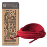 Red Flat No-Tie Elastic Shoelaces