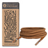 Light Brown Round No-Tie Elastic Shoelaces