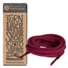 Dark Red Round No-Tie Elastic Shoelaces