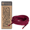 Dark Red Round No-Tie Elastic Shoelaces