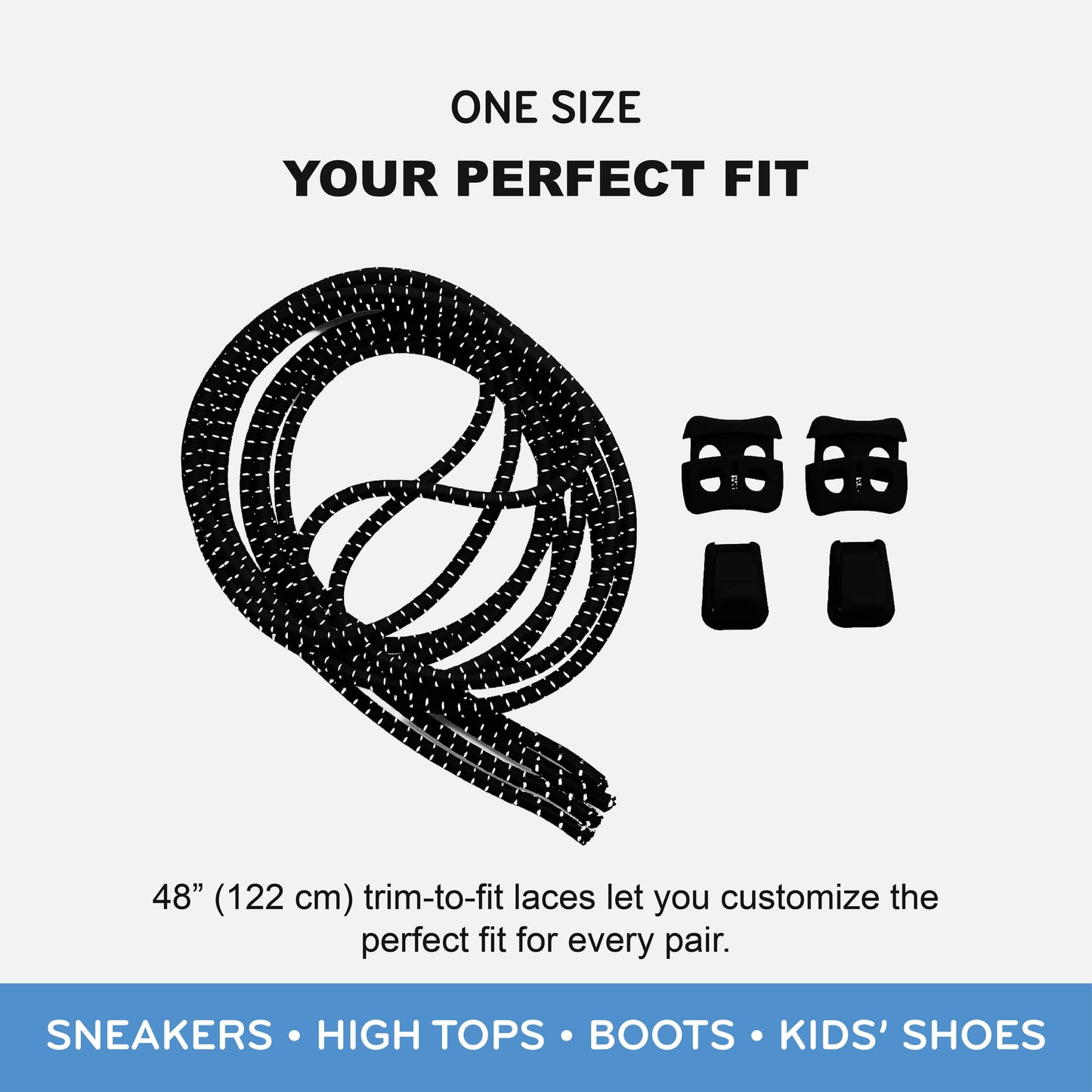 Quick Lock No-Tie Elastic Shoelaces