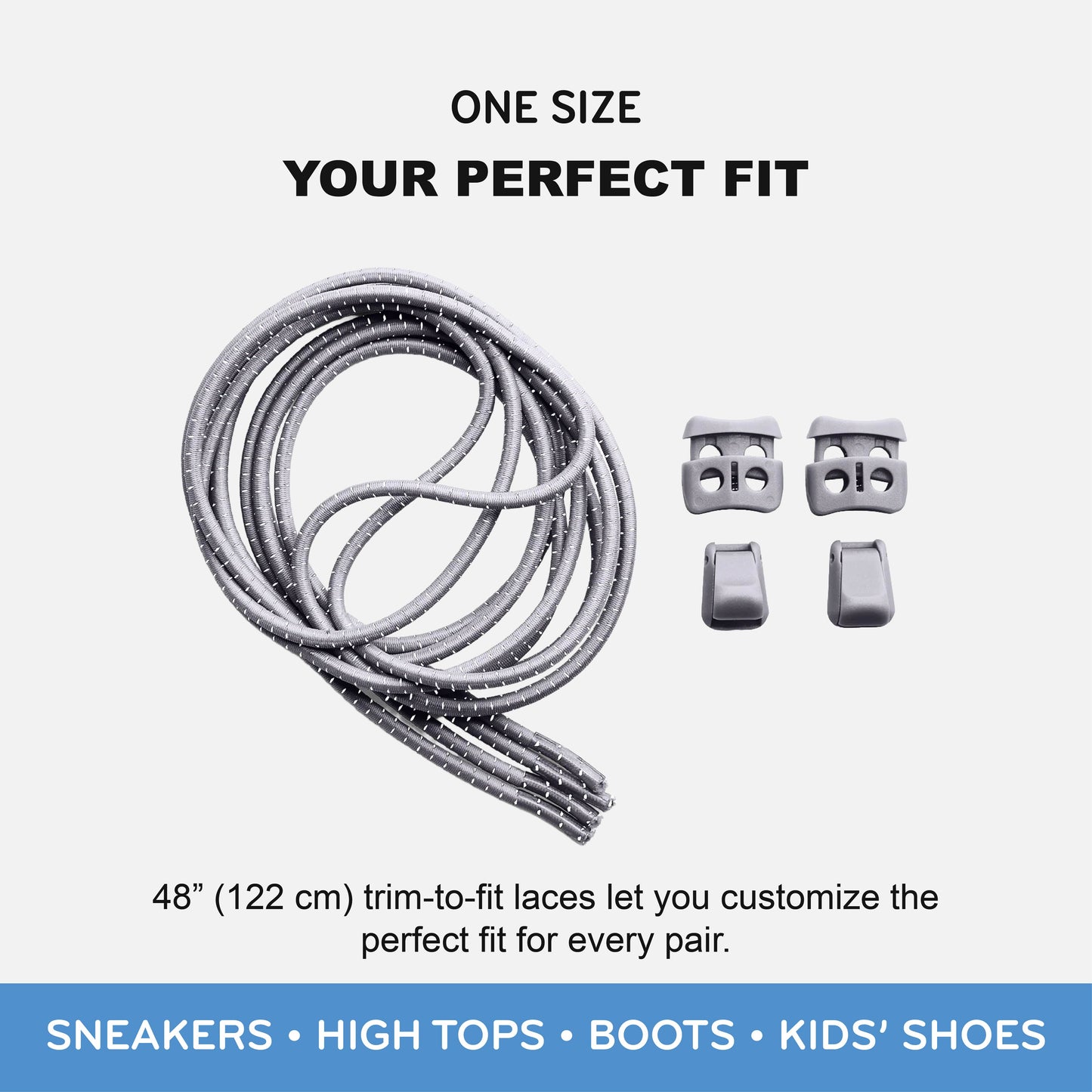 Quick Lock No-Tie Elastic Shoelaces