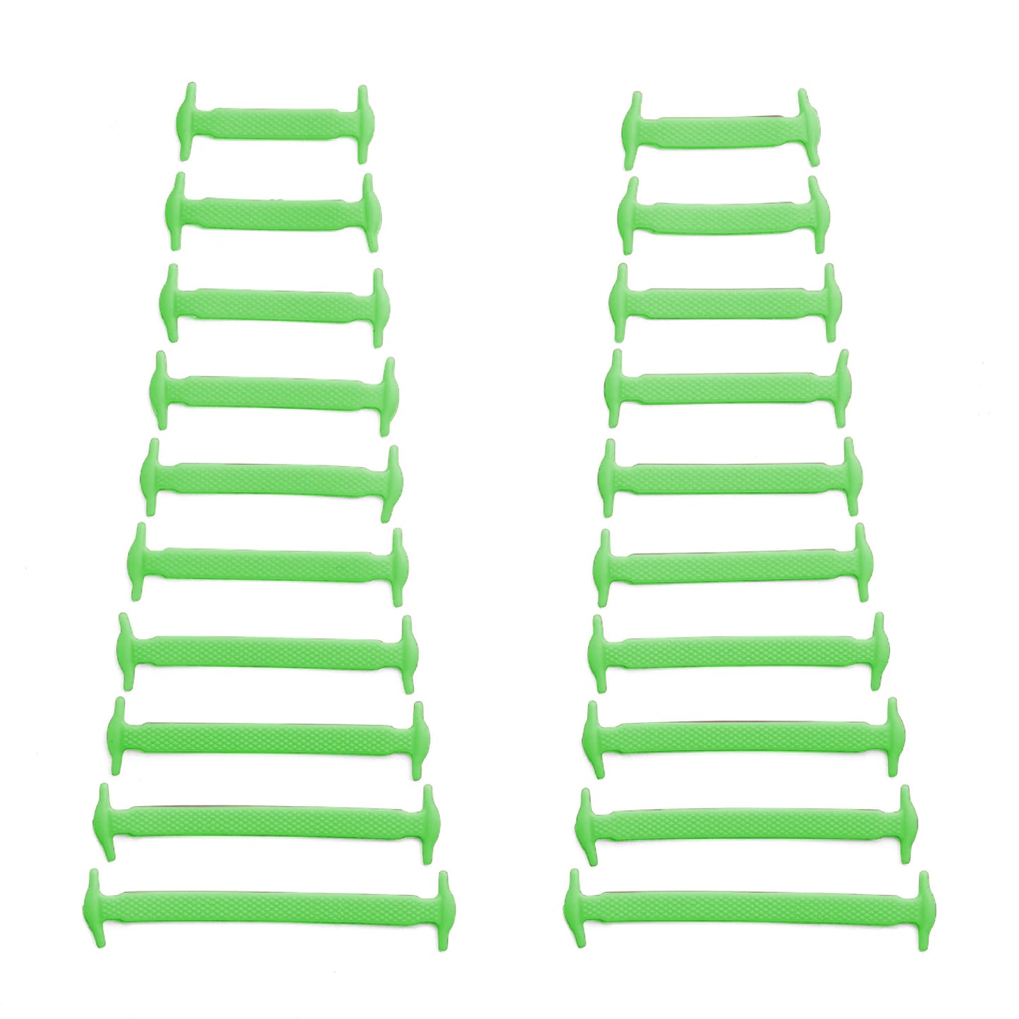 Green Tieless Silicone No-Tie Shoelaces — view 2