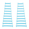 Light Blue Stretchy Tieless Silicone Elastic Shoelaces | 20 Straps