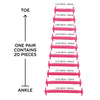 Pink Stretchy Tieless Silicone Elastic Shoelaces | 20 Straps