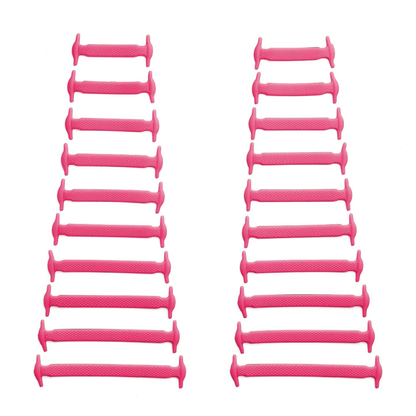 Pink Tieless Silicone No-Tie Shoelaces — view 2
