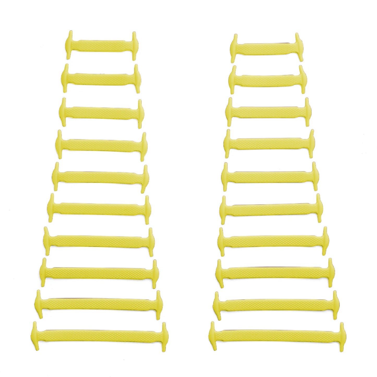 Yellow Tieless Silicone No-Tie Shoelaces — view 2