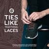 Dark Brown Flat No-Tie Elastic Shoelaces — view 3