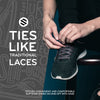 Grey Flat No-Tie Elastic Shoelaces — view 3