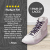 Grey Flat No-Tie Elastic Shoelaces — view 4
