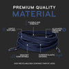 Navy Flat No-Tie Elastic Shoelaces — view 5