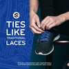 Royal Blue Flat No-Tie Elastic Shoelaces — view 3