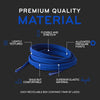 Royal Blue Flat No-Tie Elastic Shoelaces — view 5