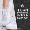White Flat No-Tie Elastic Shoelaces — view 7