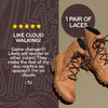 Dark Brown Round No-Tie Elastic Shoelaces — view 4