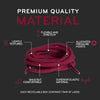 Dark Red Round No-Tie Elastic Shoelaces — view 5