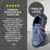 Light Grey Round No-Tie Elastic Shoelaces — view 4