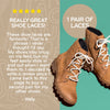 Ivory Round No-Tie Elastic Shoelaces — view 4
