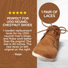 Light Brown Round No-Tie Elastic Shoelaces — view 4