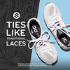 White Round No-Tie Elastic Shoelaces — view 3