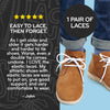 White Round No-Tie Elastic Shoelaces — view 4