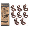 Brown Knot Bow Clips XL Shoelace Accessory