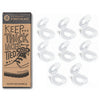 White Knot Bow Clips XL Shoelace Accessory