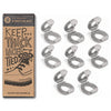 Grey Knot Bow Clips XL Shoelace Accessory