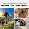 Grey Knot Bow Clips XL, from the trail to the job site