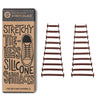 Brown Stretchy Tieless Silicone Elastic Shoelaces | 20 Straps