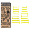 Black Stretchy Tieless Silicone Elastic Shoelaces | 20 Straps