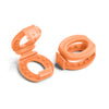 Orange Knot Bow Clip Shoelace Accessory