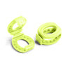 Neon Green Knot Bow Clip Shoelace Accessory