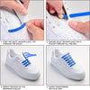 Blue Stretchy Tieless Silicone Elastic Shoelaces | 20 Straps