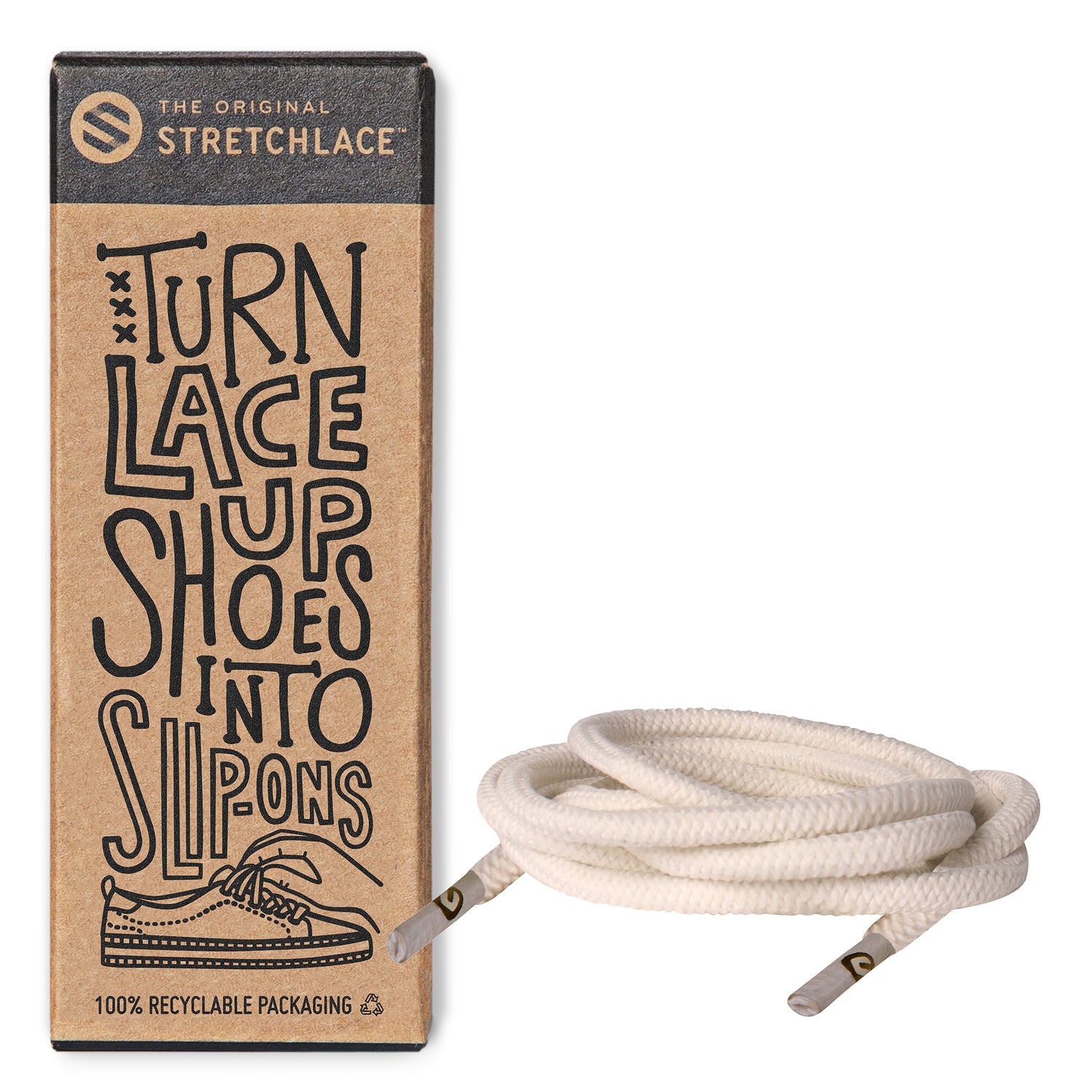 Ivory Round Elastic Stretch Shoe Laces – The Original Stretchlace